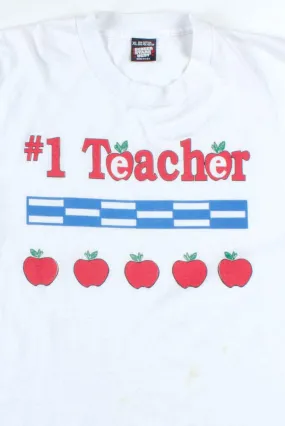 #1 Teacher T-Shirt