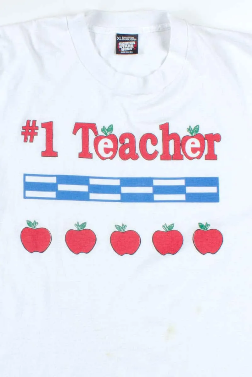 #1 Teacher T-Shirt