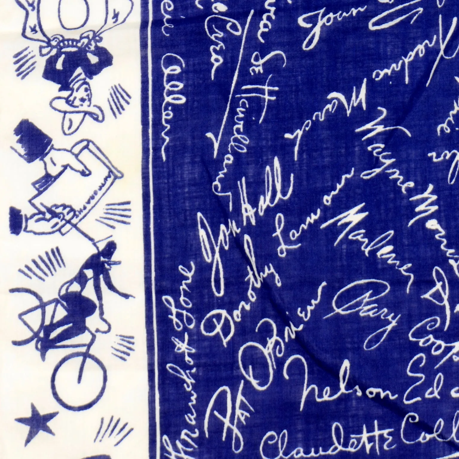1930s Rare Vintage Hollywood Premier Movie Star Scarf Handkerchief