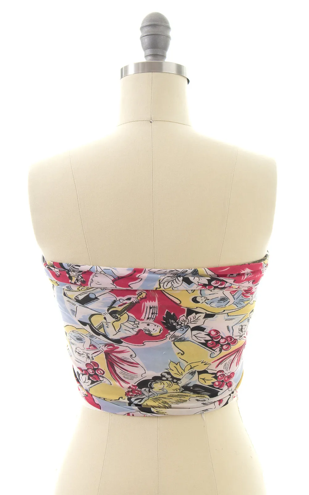 1940s Evening Soirée Novelty Print Scarf