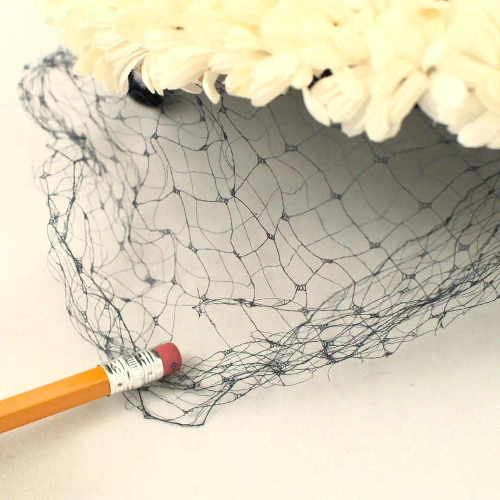 1950s Navy Daisy Hat