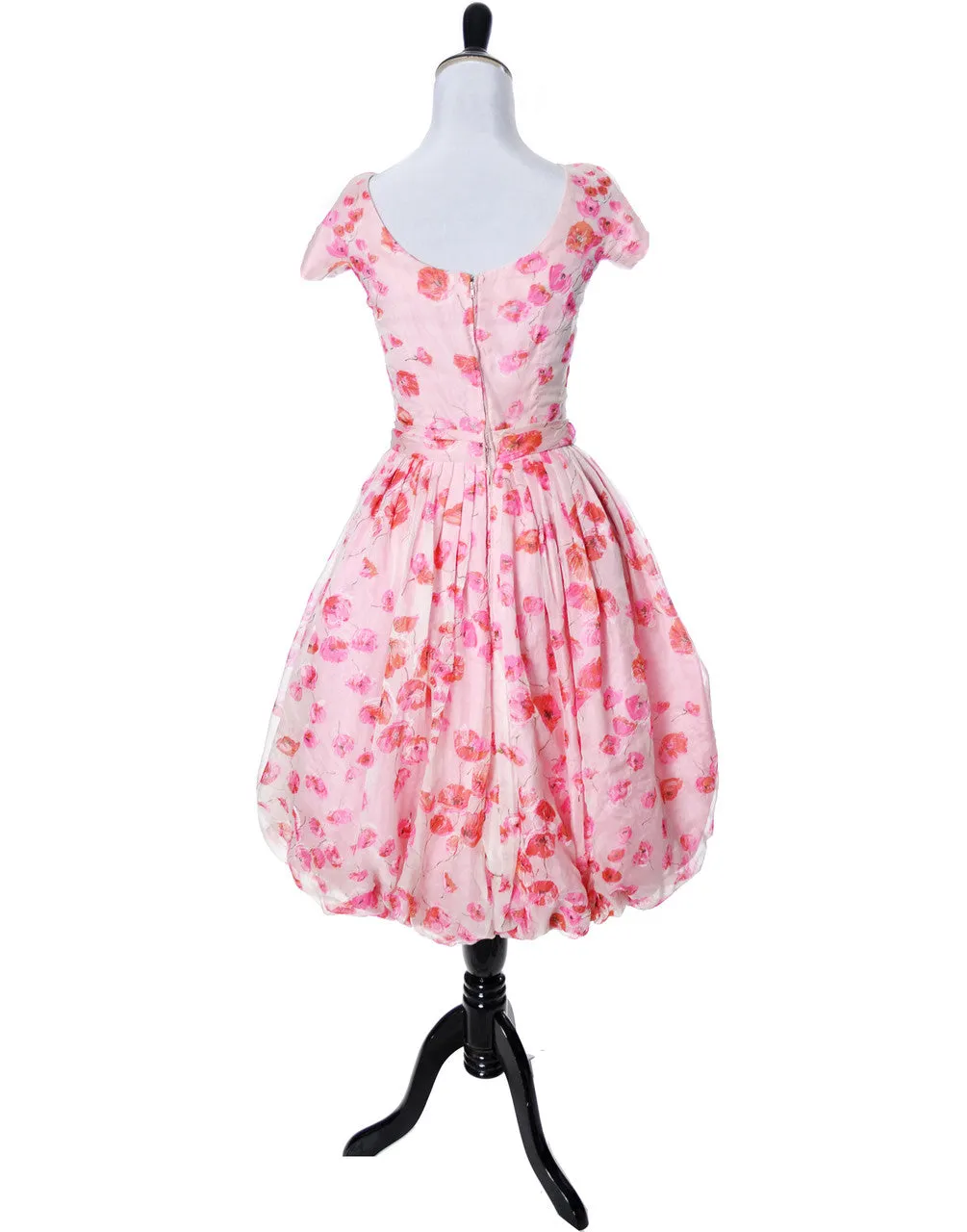 1950's Pink Organza Suzy Perette Vintage Bubble Dress