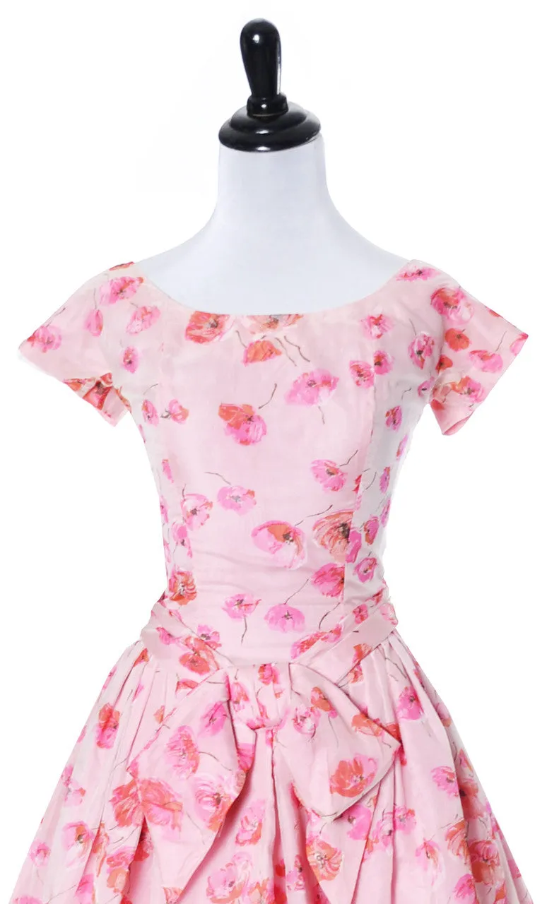 1950's Pink Organza Suzy Perette Vintage Bubble Dress