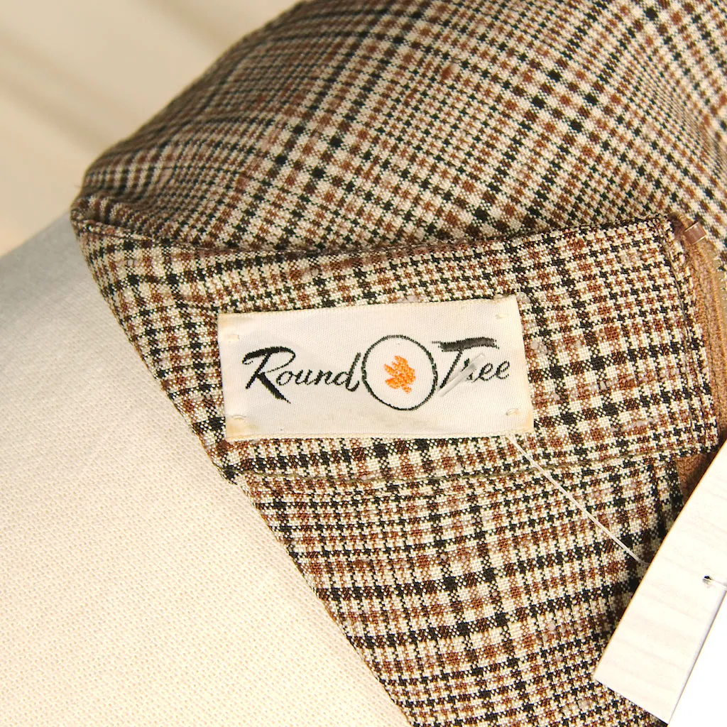 1950s Plaid Dress w Jacket