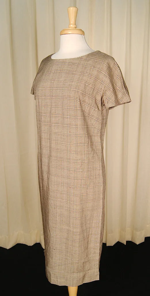 1950s Plaid Dress w Jacket