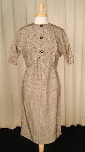 1950s Plaid Dress w Jacket