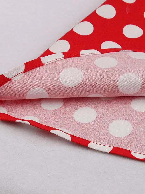 1950S Vintage Polka Dot Spaghetti Strap Dress