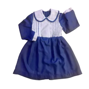 1970's Blue Peter Pan Collar Dress  / 18-24 Months
