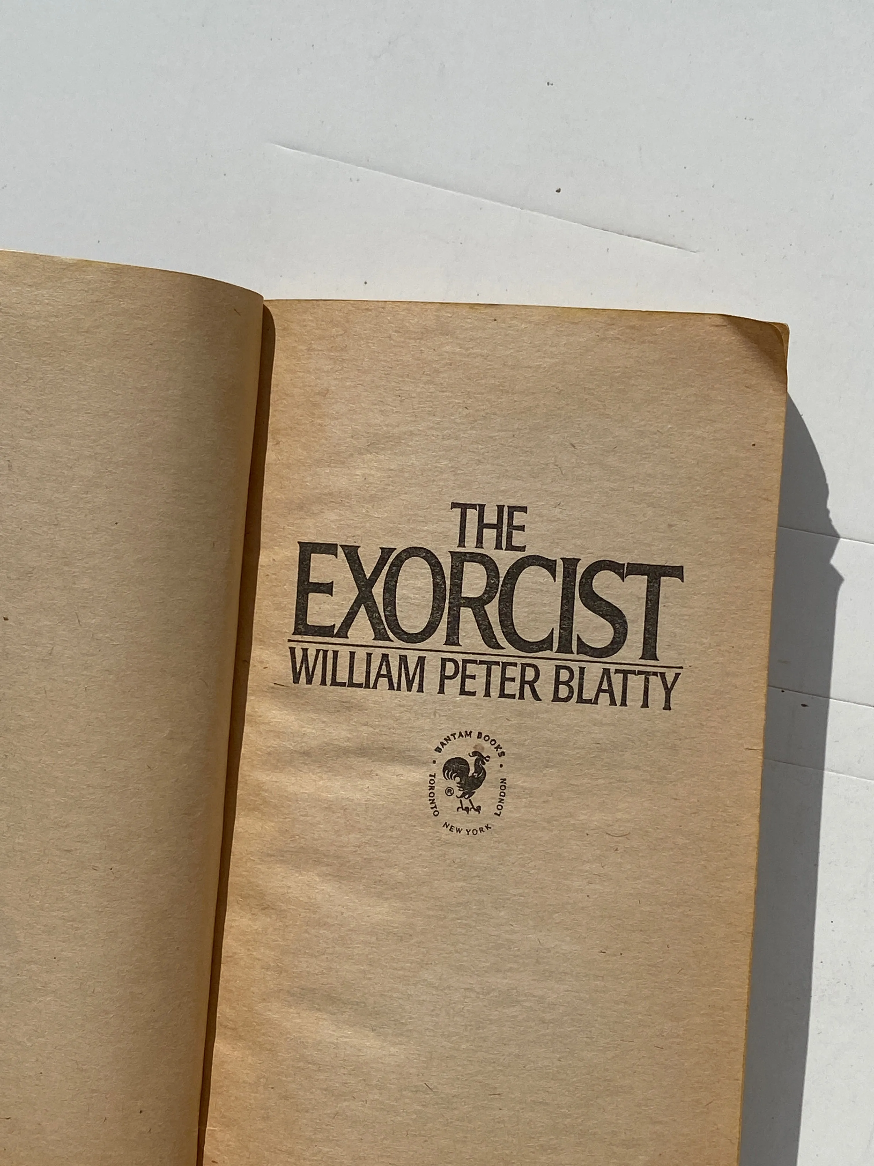 1974 Vintage The Exorcist Paperback Book 27th Printing - by William Peter Blatty