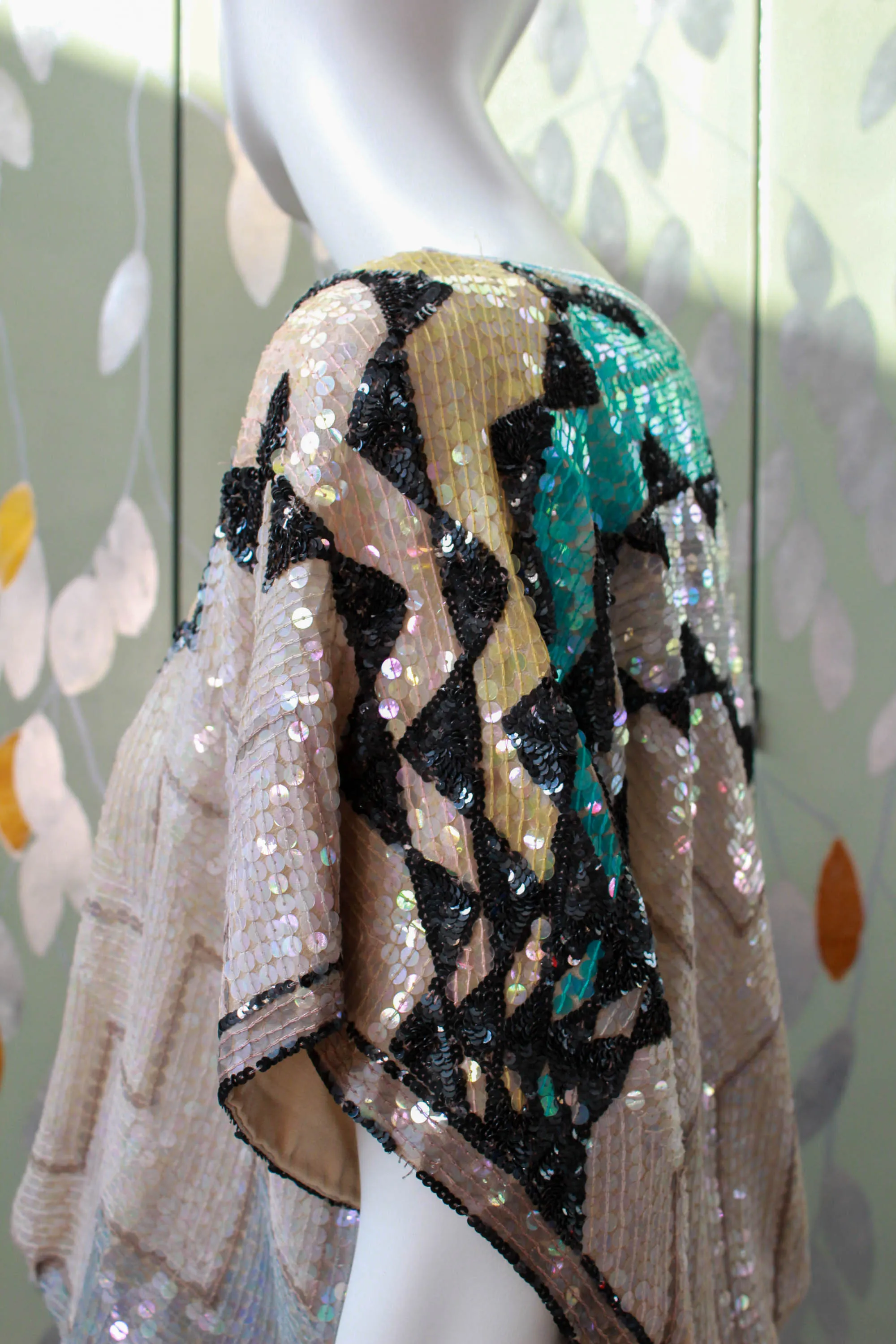 1980s Sequin Geometric Top, Medium/Large