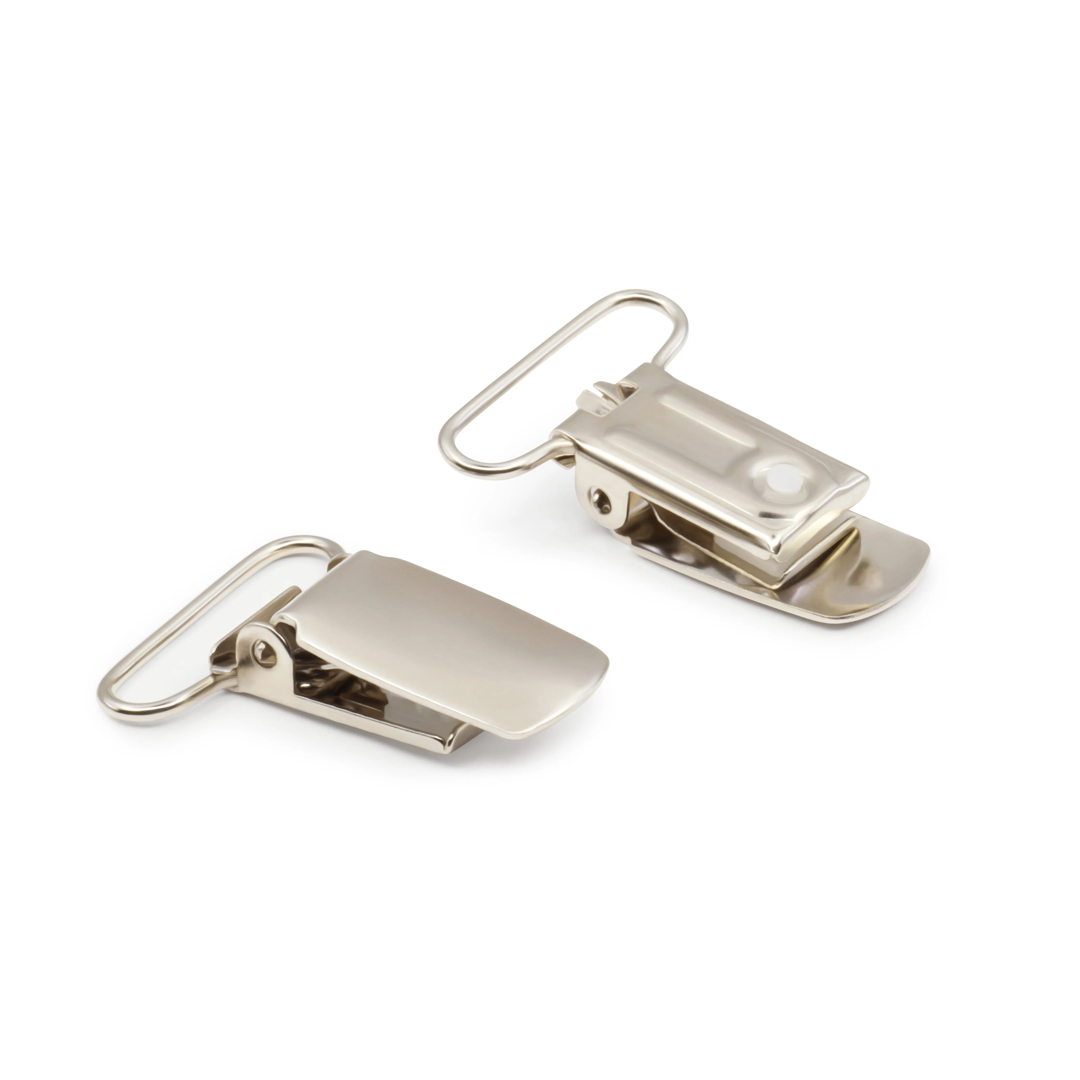 1" Suspender/Mitten Clips, 24 pc, Nickel