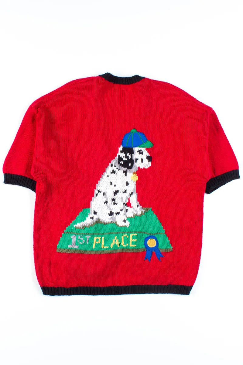 1st Place Dalmatian Short Sleeve Cardigan