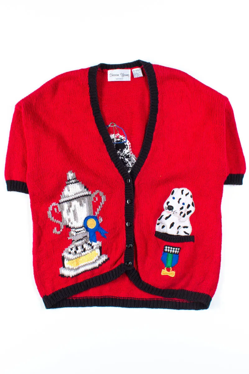1st Place Dalmatian Short Sleeve Cardigan