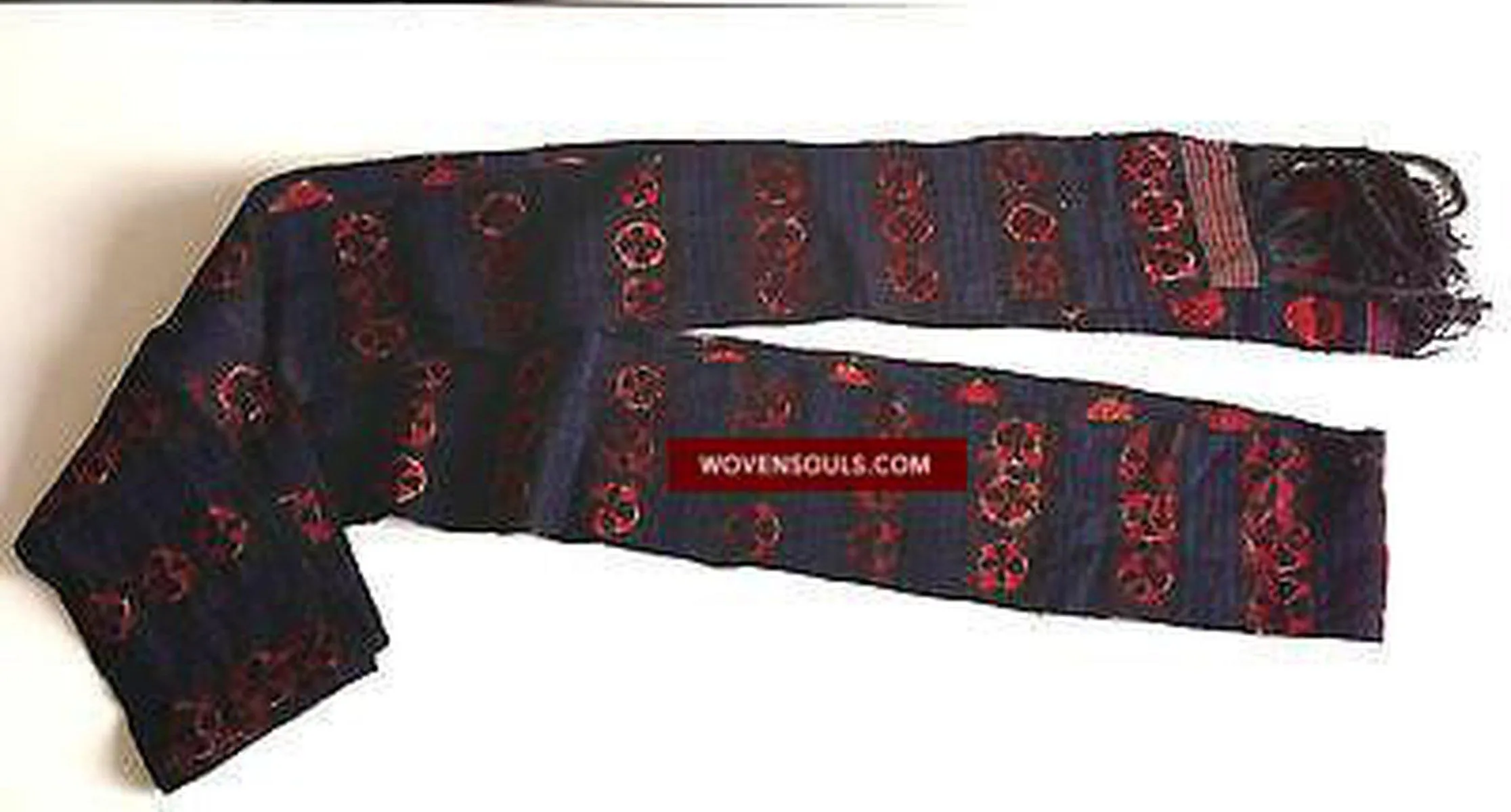 411 SOLD Vintage Himalayan Kaabo Sash Cummerband