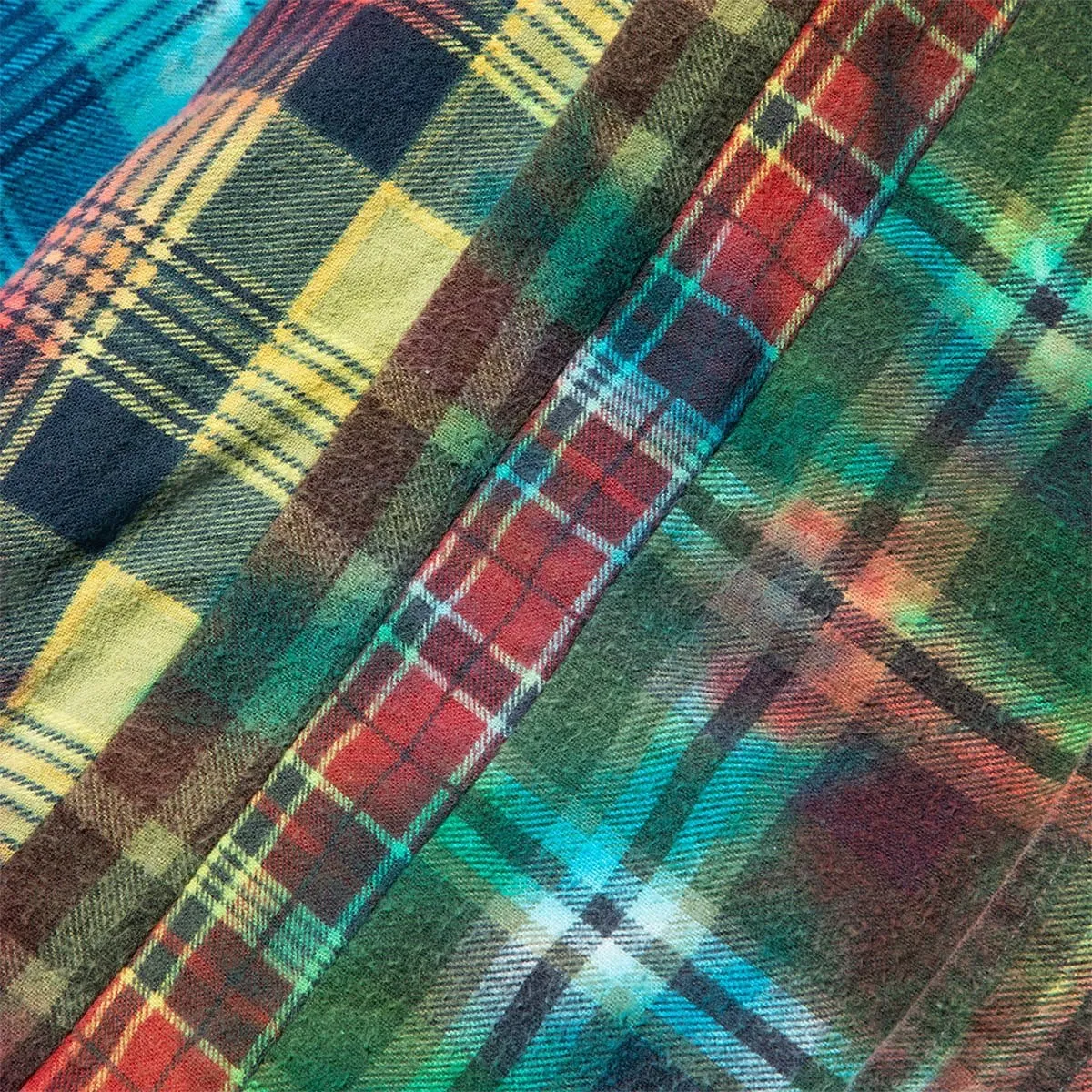 7 CUTS FLANNEL TIE DYE SHIRT FW20 6