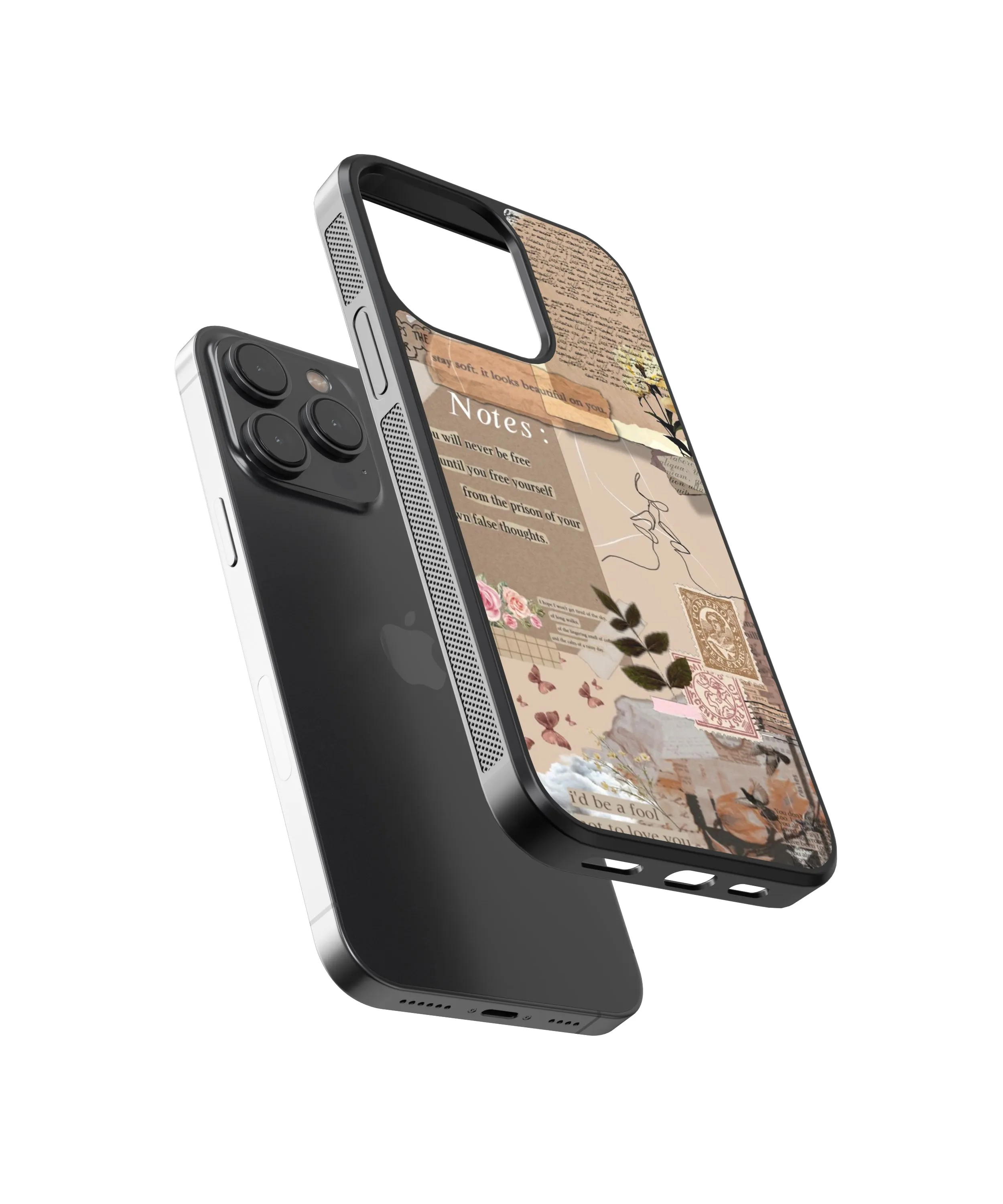 Aesthetic Affirmations Vintage Glass Phone Case Cover