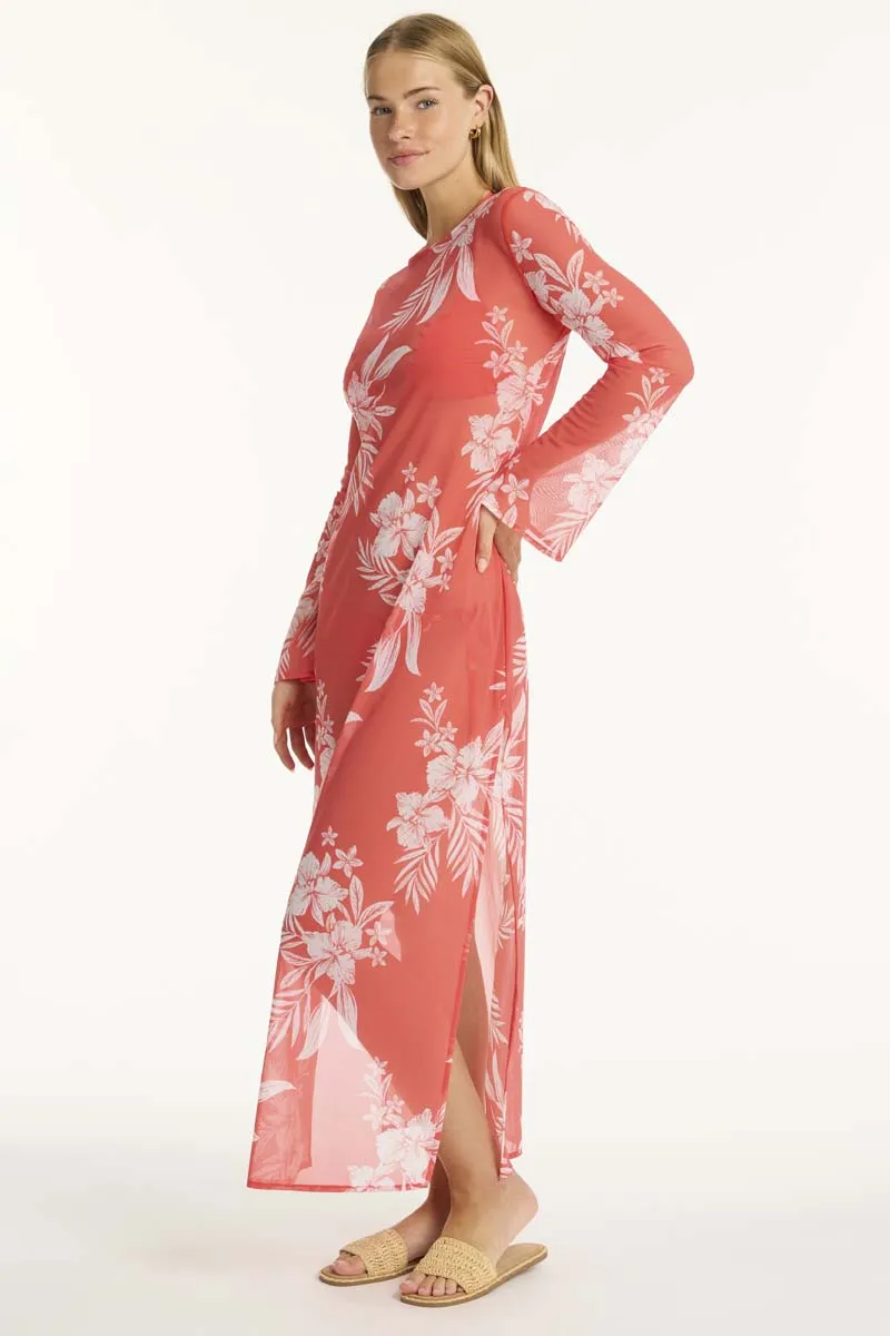 Aloha Mesh Long Dress