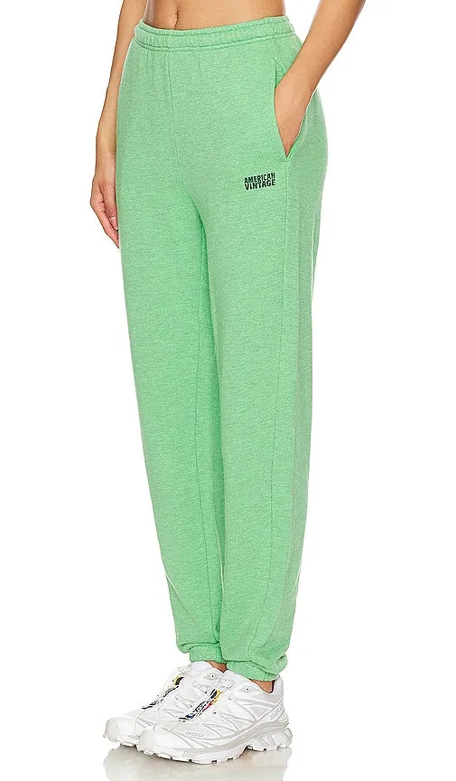 American Vintage Kodytown Sweatpant in Green