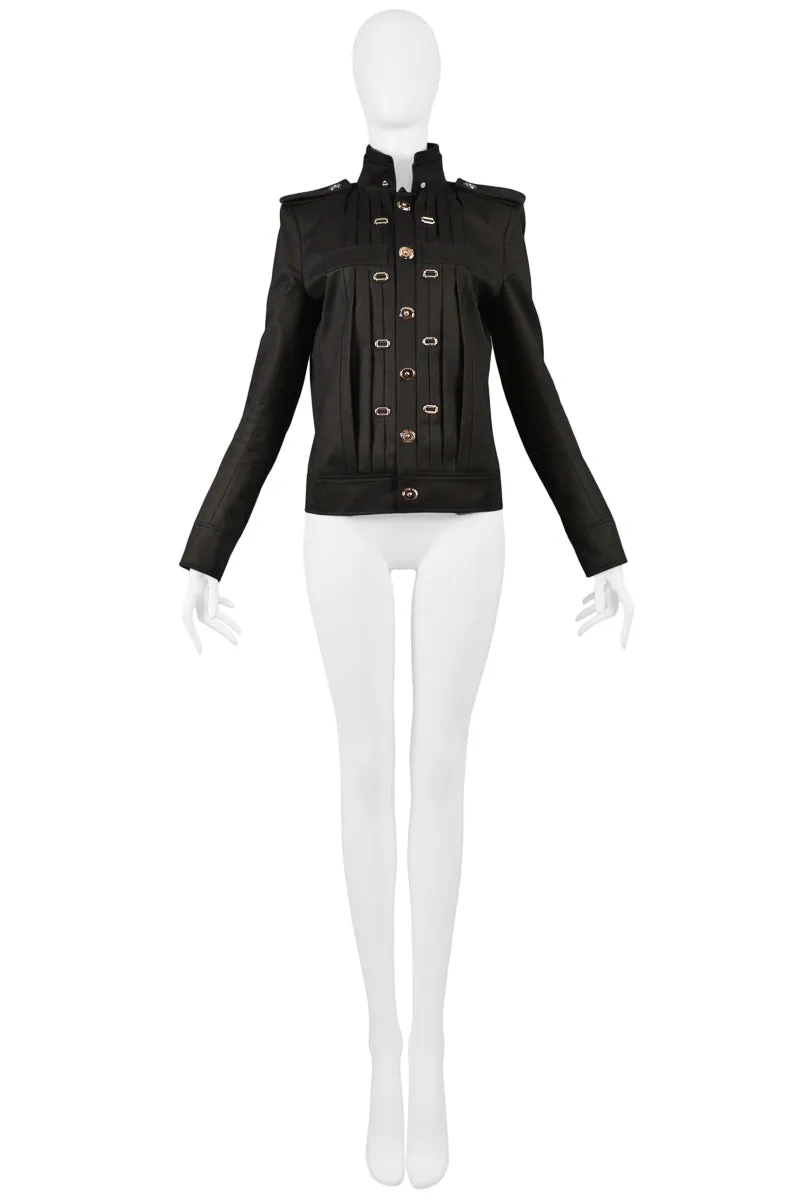 BALENCIAGA BY GHESQUIERE BLACK MILITARY JACKET 2007