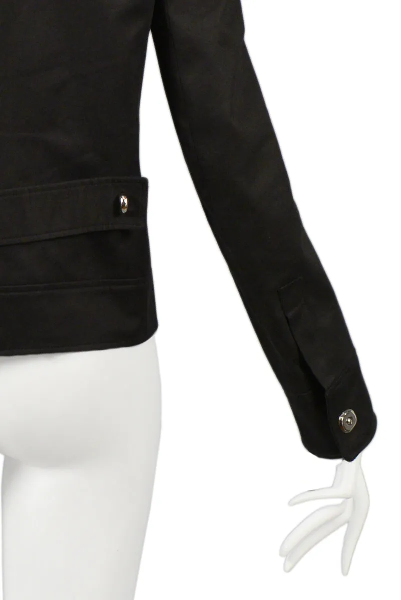 BALENCIAGA BY GHESQUIERE BLACK MILITARY JACKET 2007
