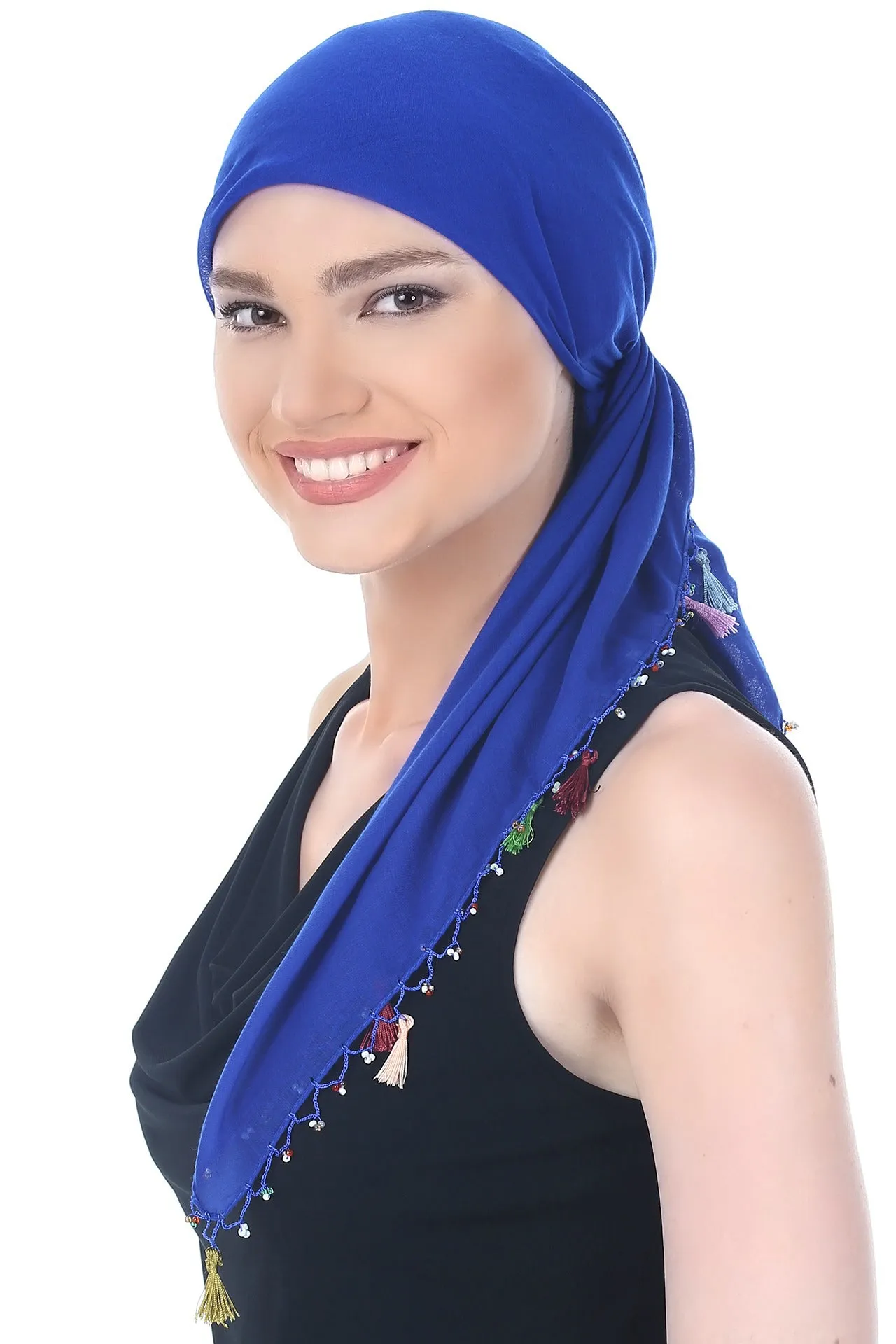 Beaded Square Head Scarf