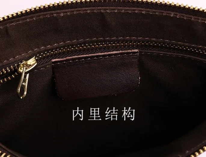 BLACK Coffee MENS LEATHER SLIM ZIPPER CLUTCH WRISTLET PURSE BAG CLUTCH BAG FOR MEN