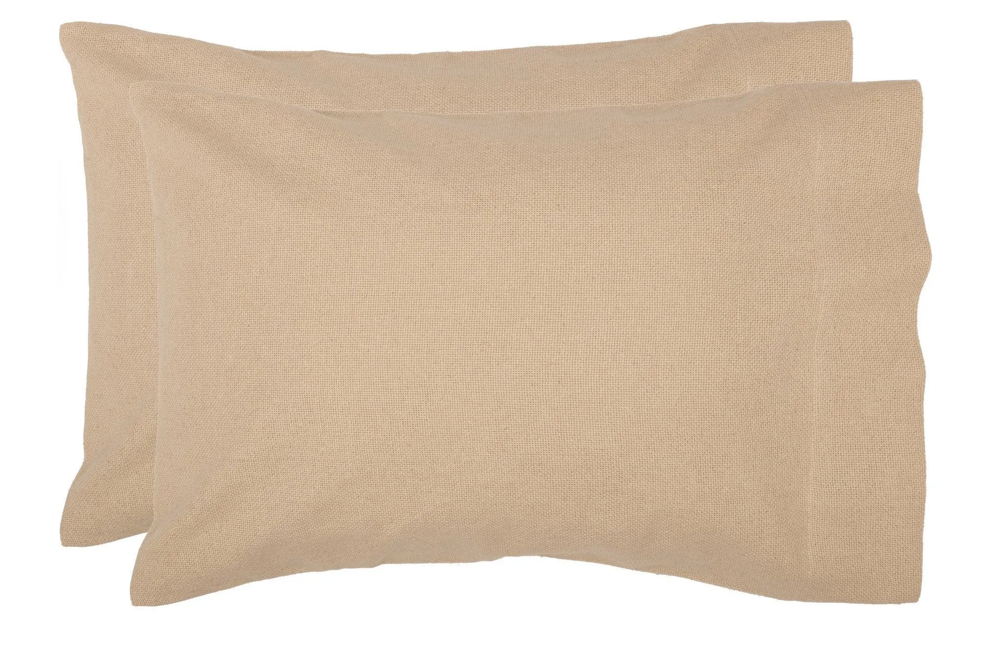Burlap Vintage Standard Pillow Case - Set of 2