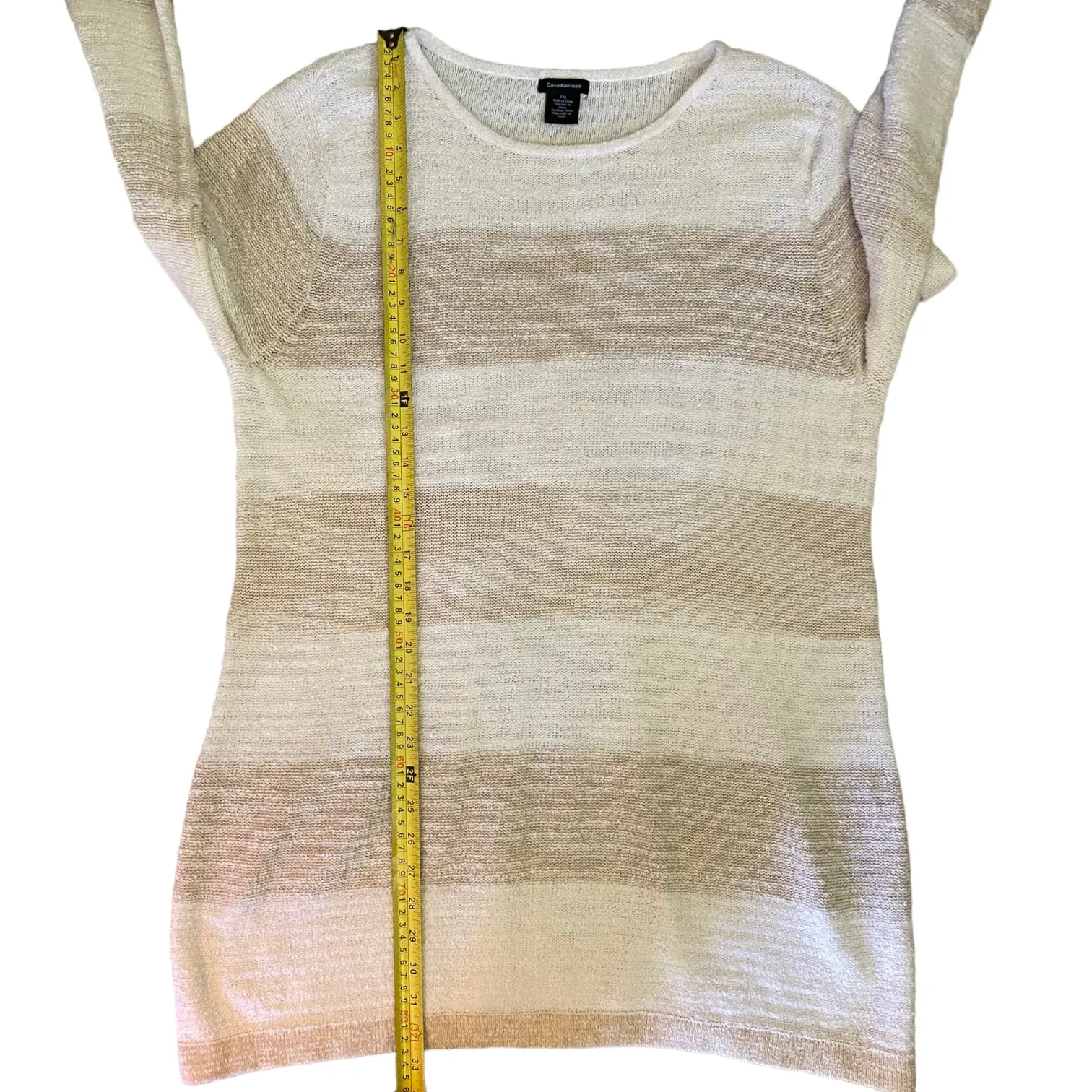 Calvin Klein Cotton Oversized Textured Knit Sweater Size XXL