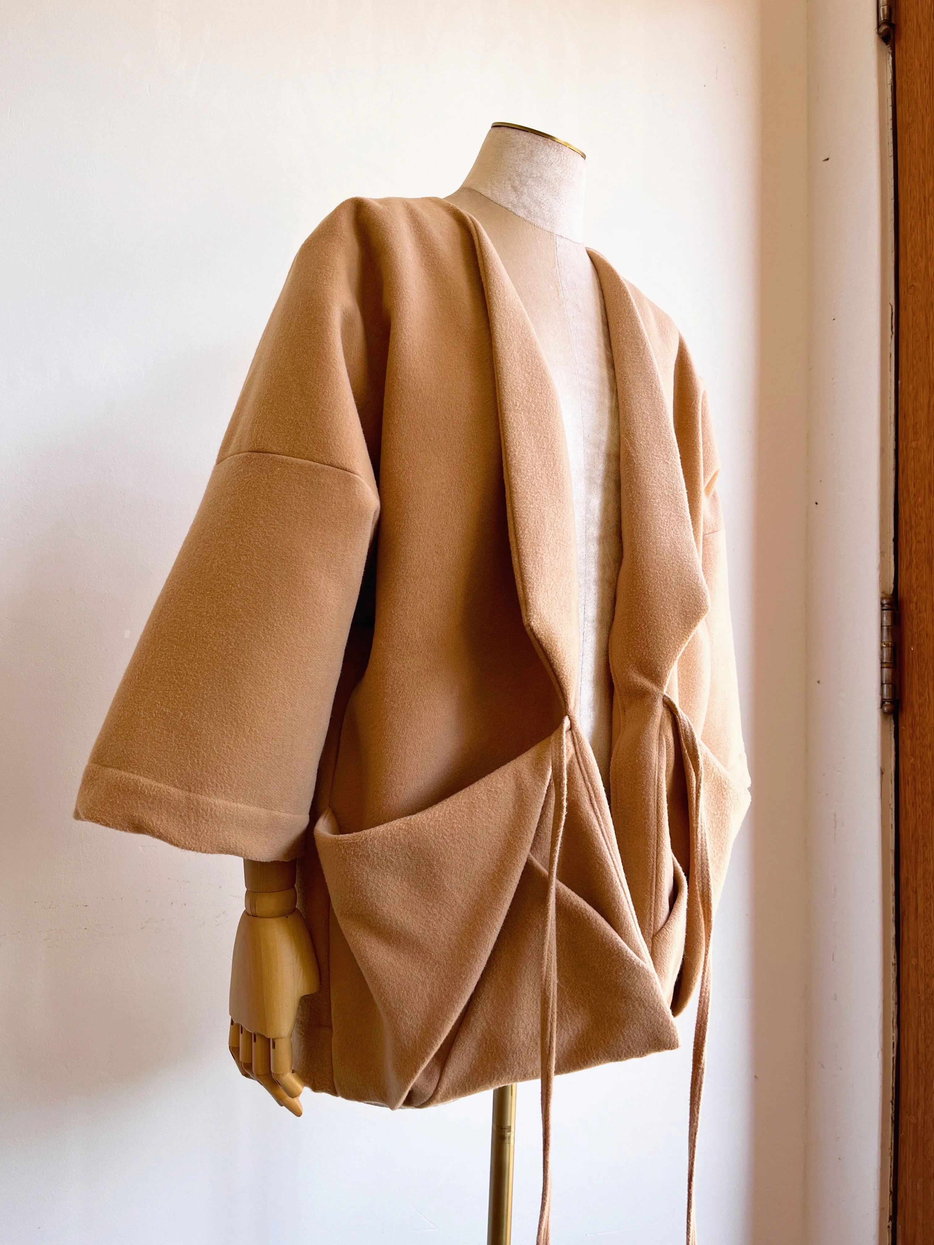 Camel Cashmere Chore Jacket