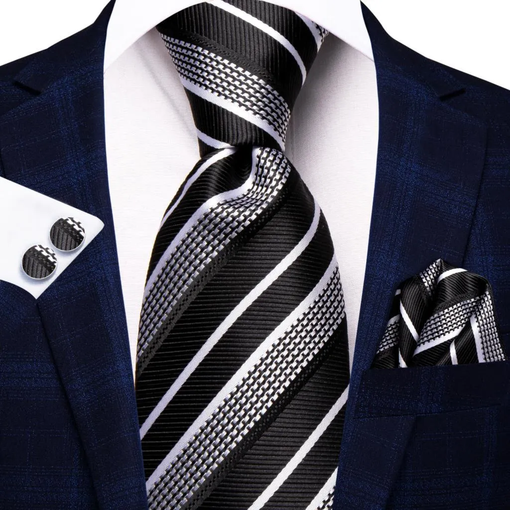 Champagne Gold Striped Paisley Solid Mens Silk Wedding Tie