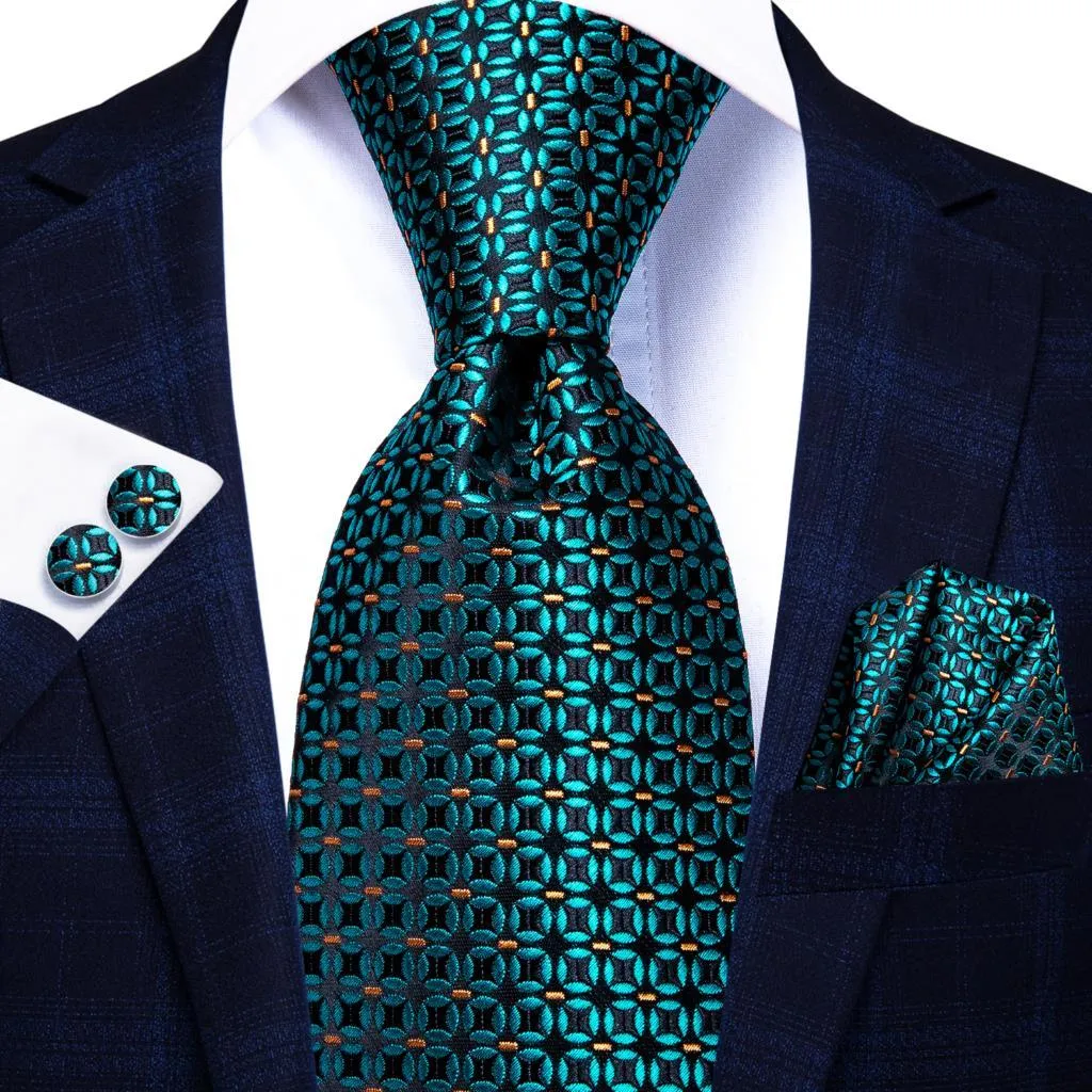 Champagne Gold Striped Paisley Solid Mens Silk Wedding Tie