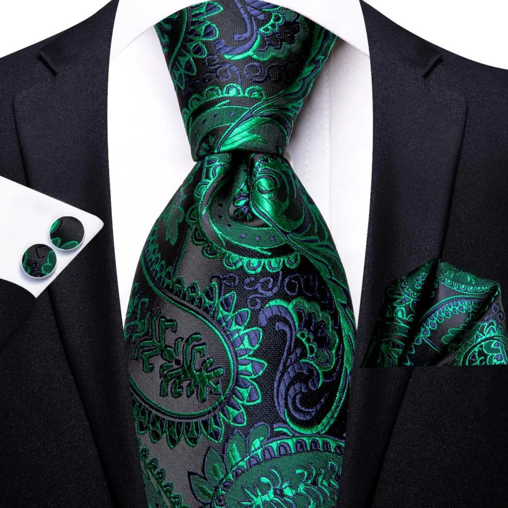 Champagne Gold Striped Paisley Solid Mens Silk Wedding Tie