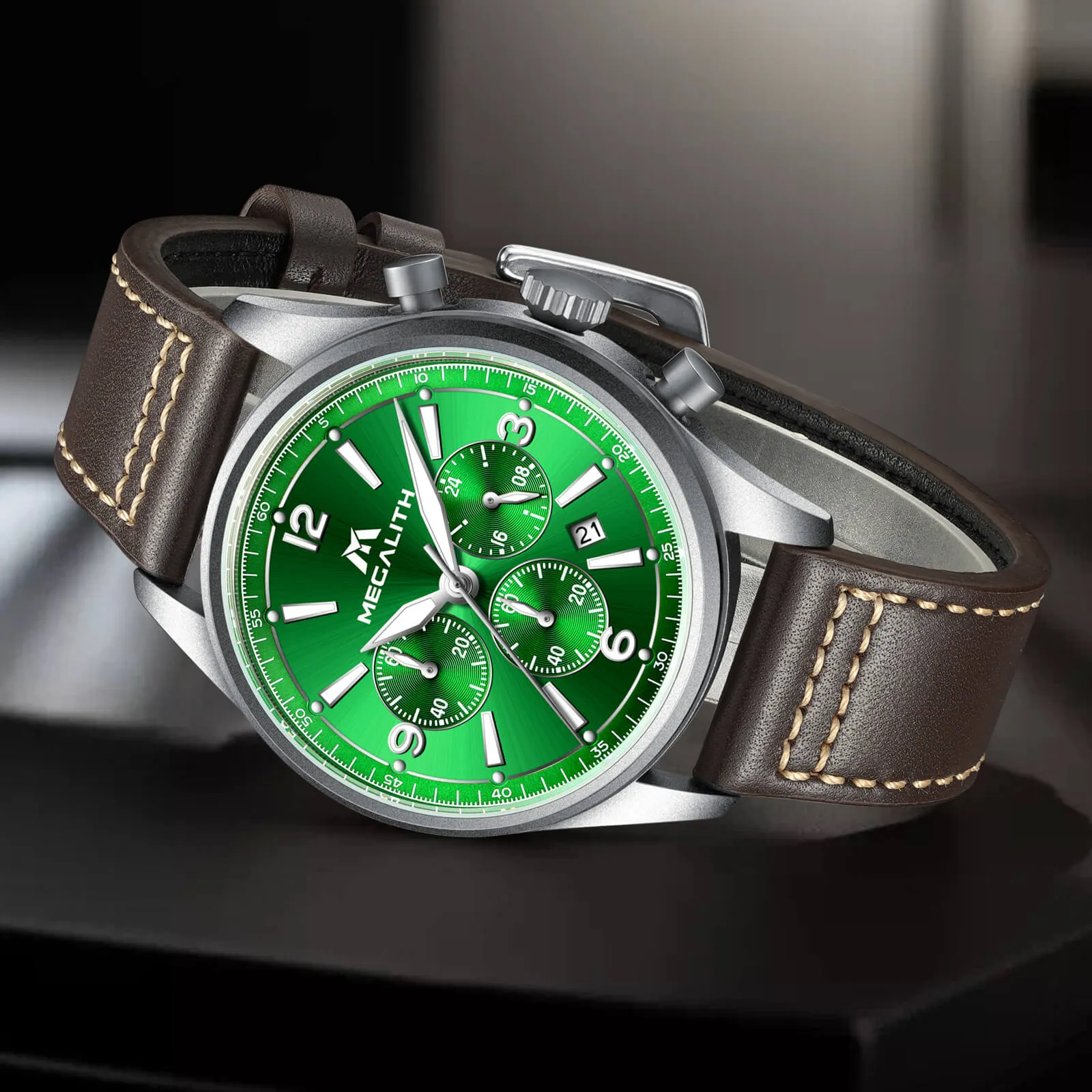 Chronograph Watch | Leather Band | 8246M