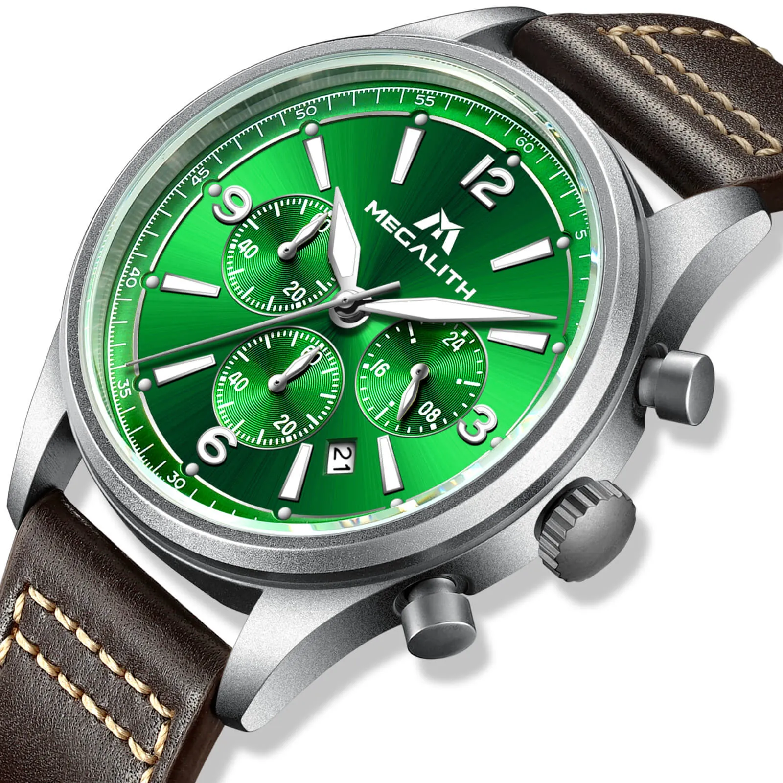 Chronograph Watch | Leather Band | 8246M