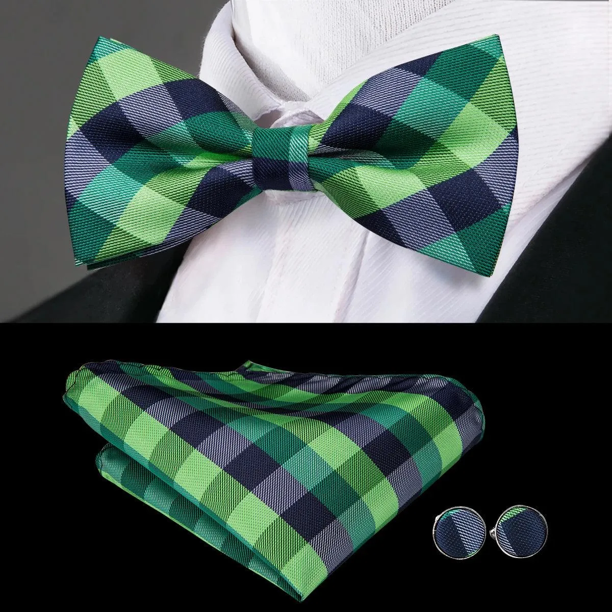 Classic Bow Ties For Men Silk Butterfly Pre-Tied Bowtie