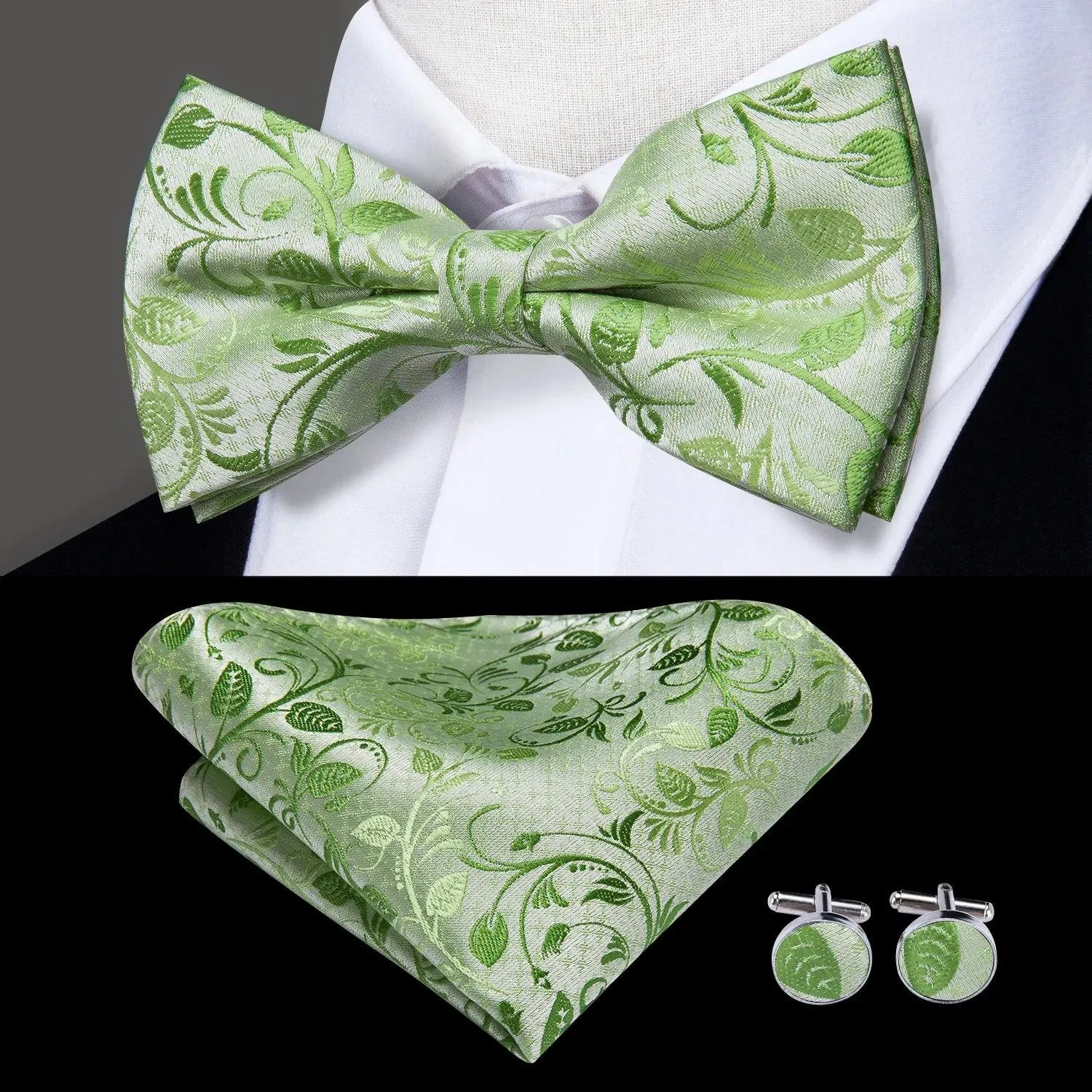 Classic Bow Ties For Men Silk Butterfly Pre-Tied Bowtie