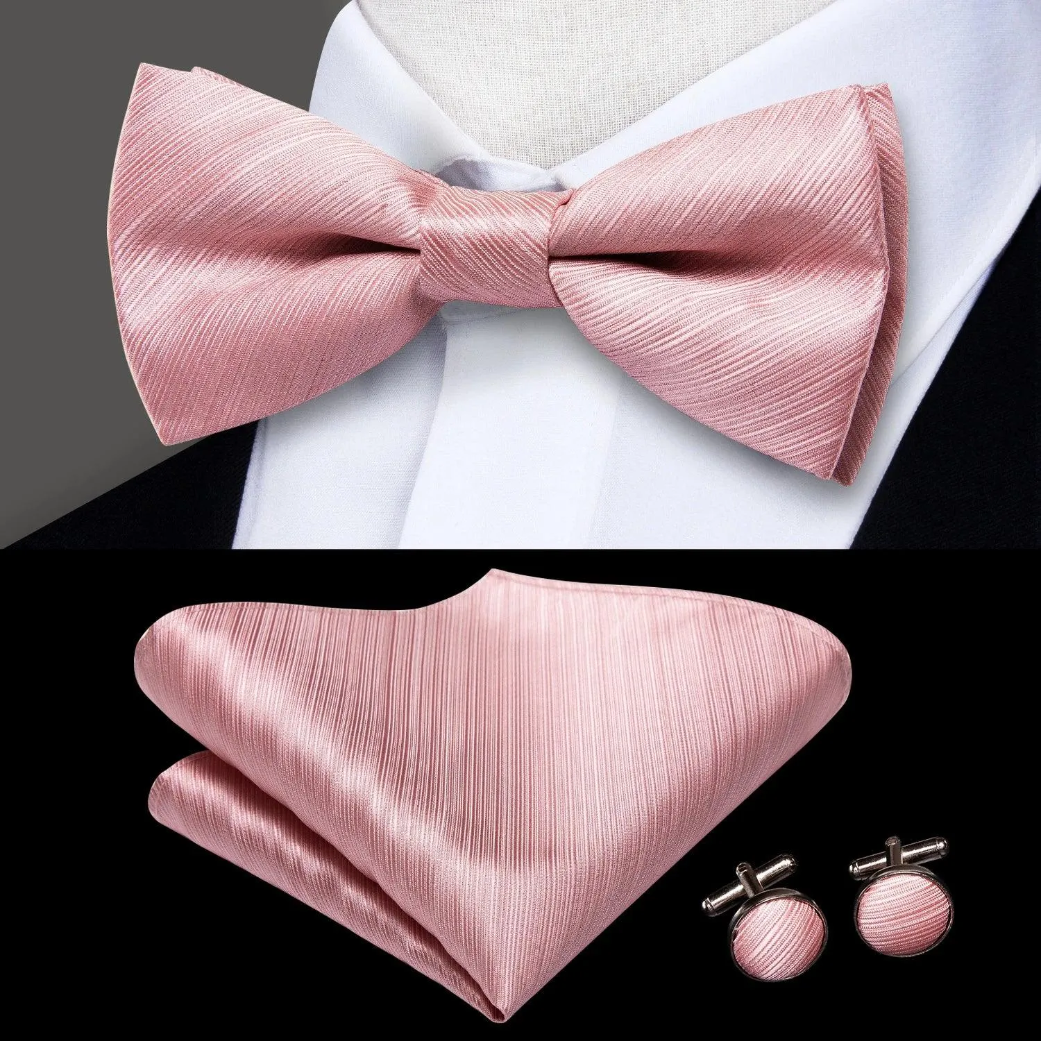 Classic Bow Ties For Men Silk Butterfly Pre-Tied Bowtie