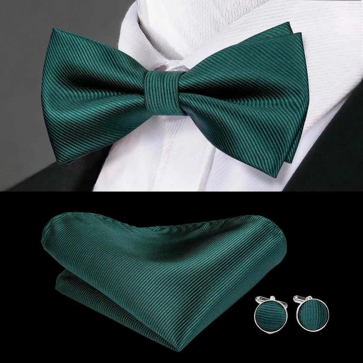 Classic Bow Ties For Men Silk Butterfly Pre-Tied Bowtie