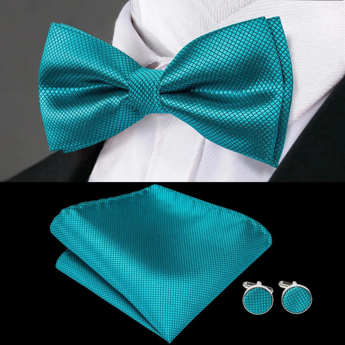 Classic Bow Ties For Men Silk Butterfly Pre-Tied Bowtie