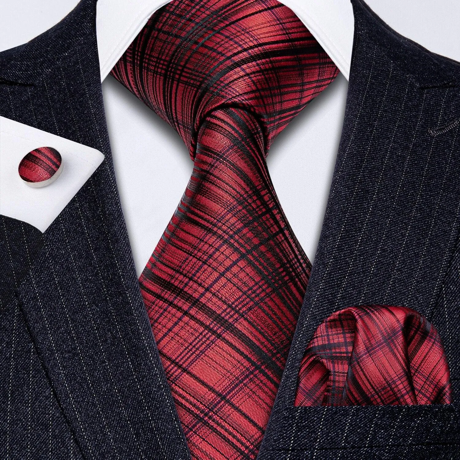 Classic Teal Stripe Ties For Men Elegant Silk High Quality
