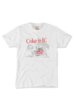 Coke Vintage Fade Tee - White