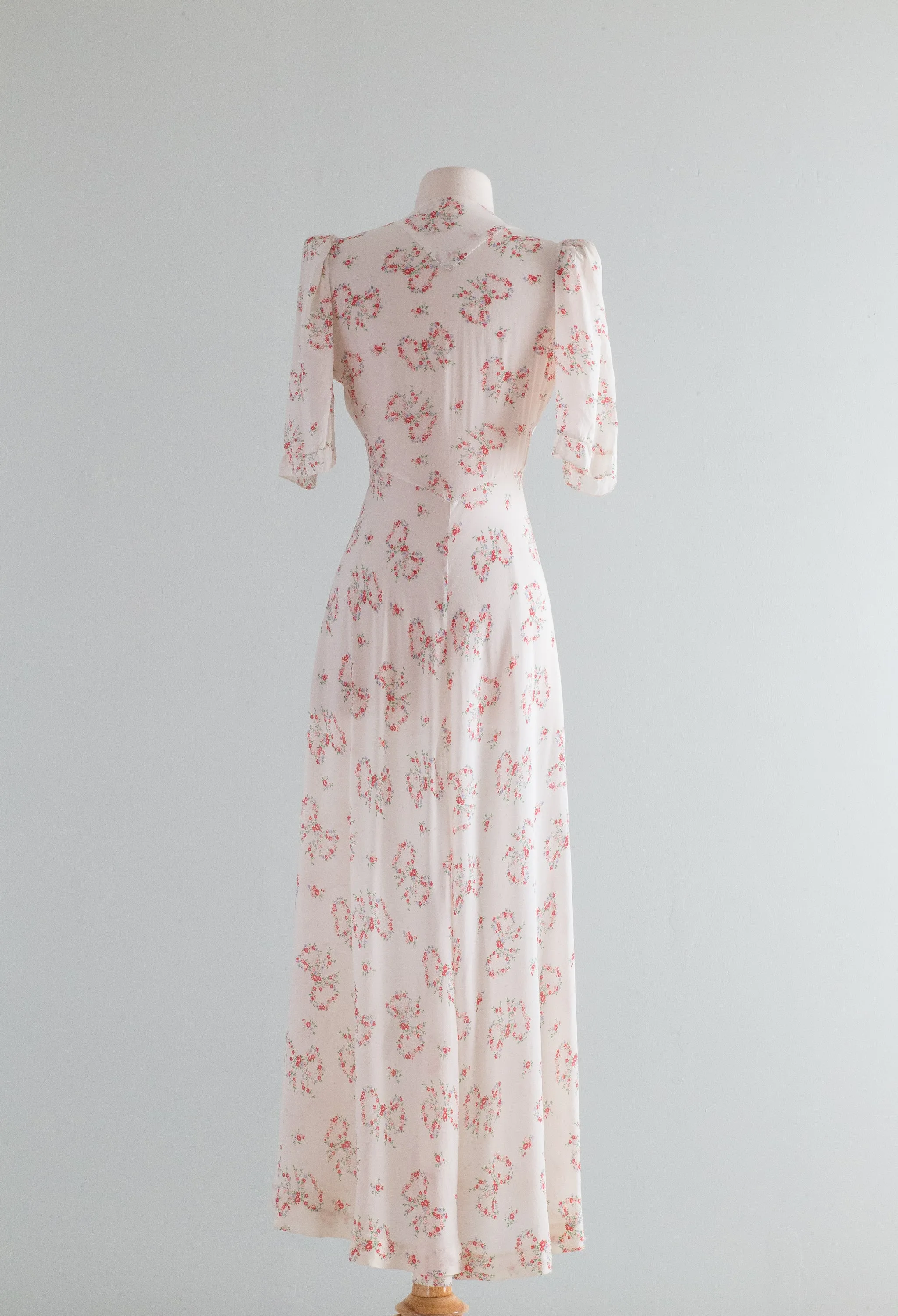 Darling 1930's Dressing Gown By Lady Love / Small