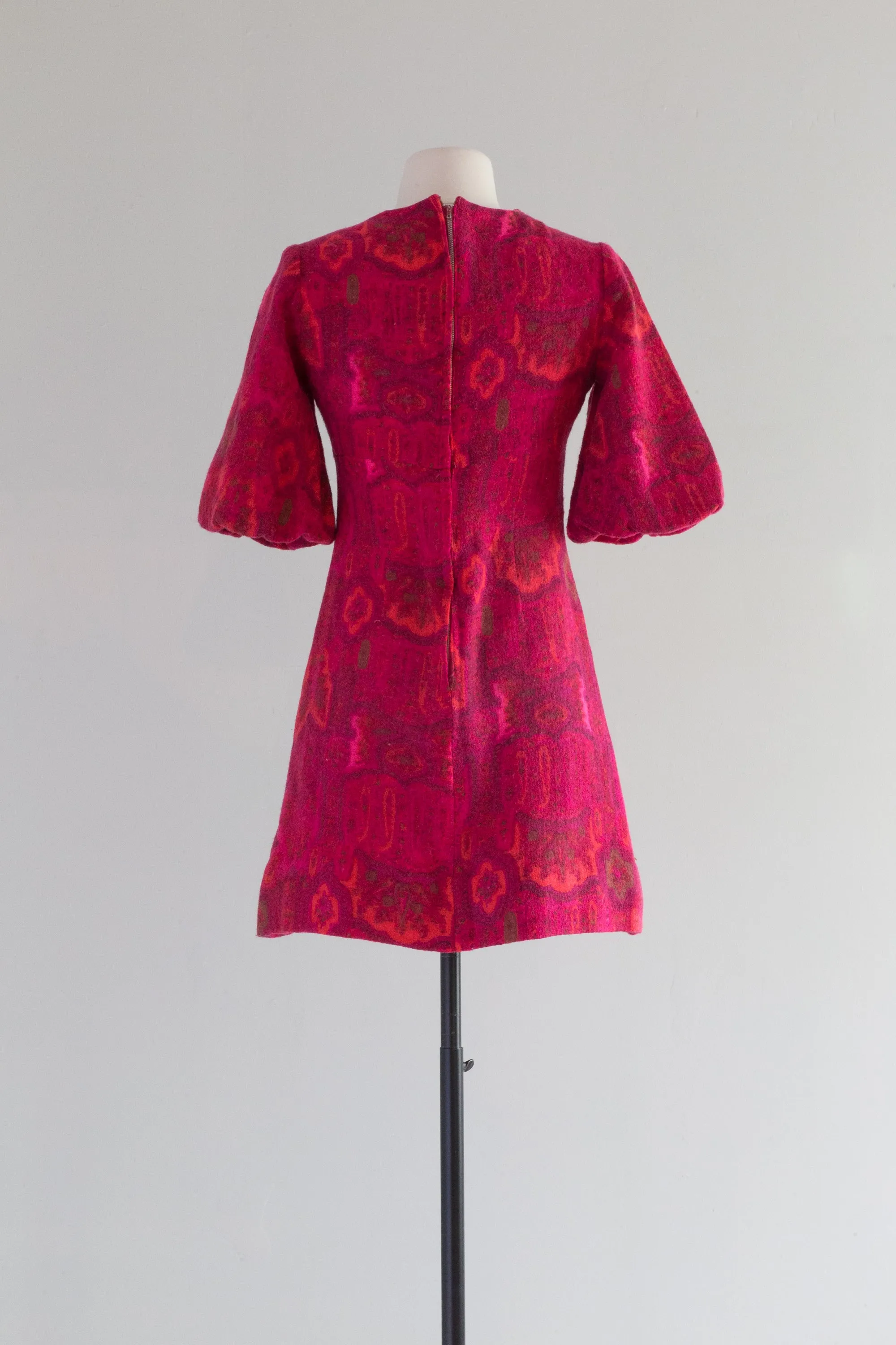 Darling 1960's Psychedelic Micro Mini Dress / Small
