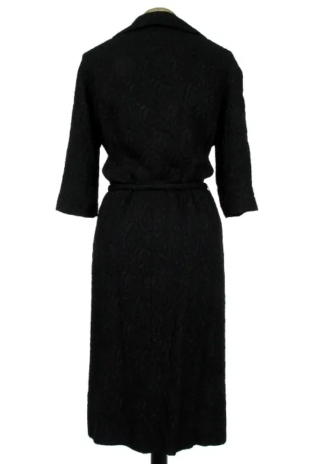 Embossed with Beaded Buttons & Belt