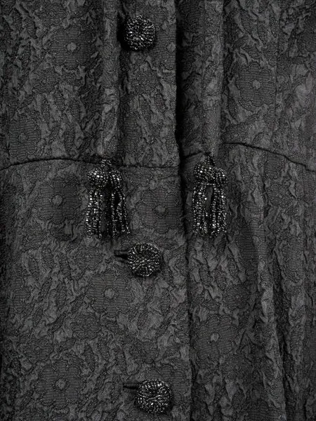 Embossed with Beaded Buttons & Belt
