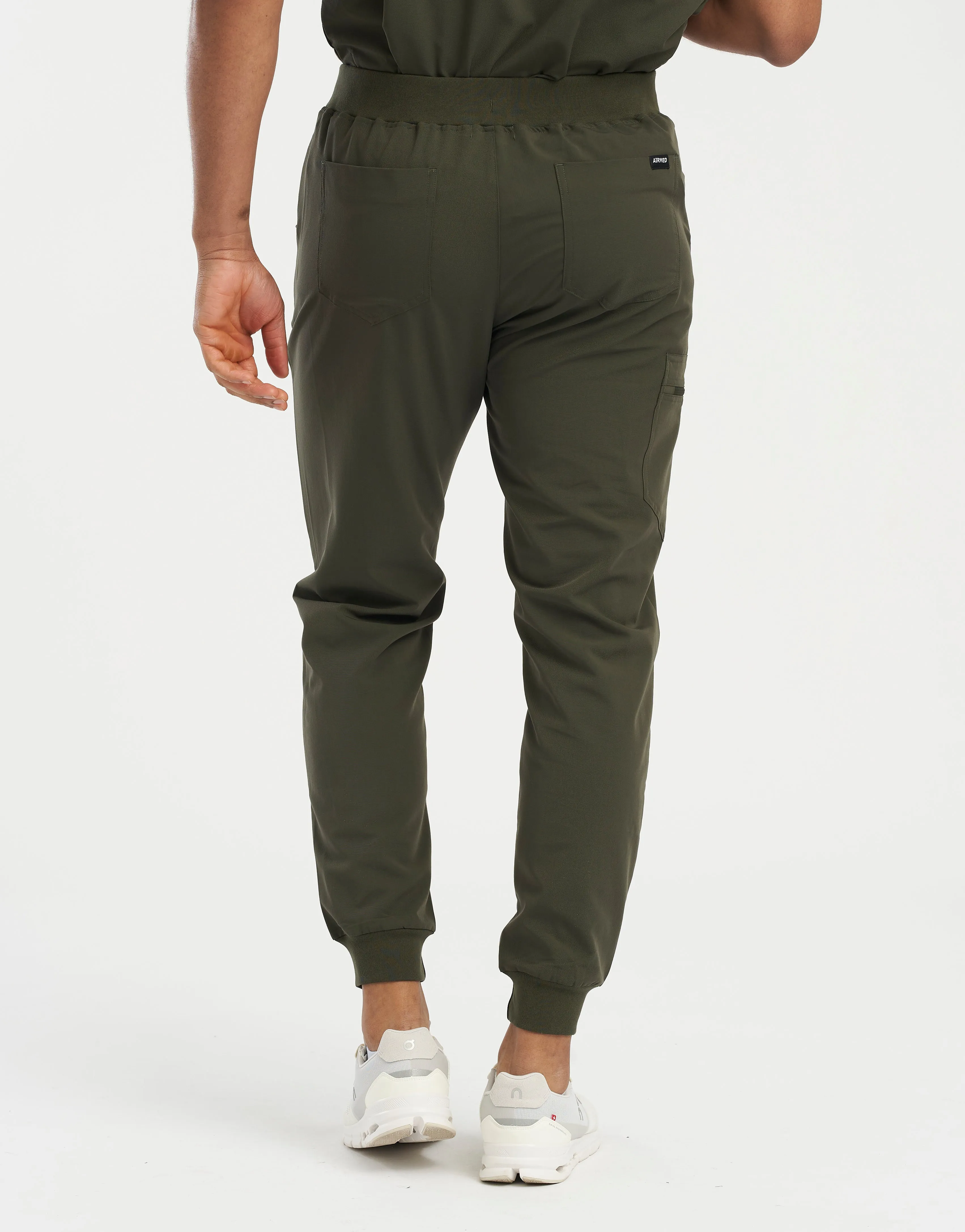 Essential Jogger Scrub Pants - Khaki Green