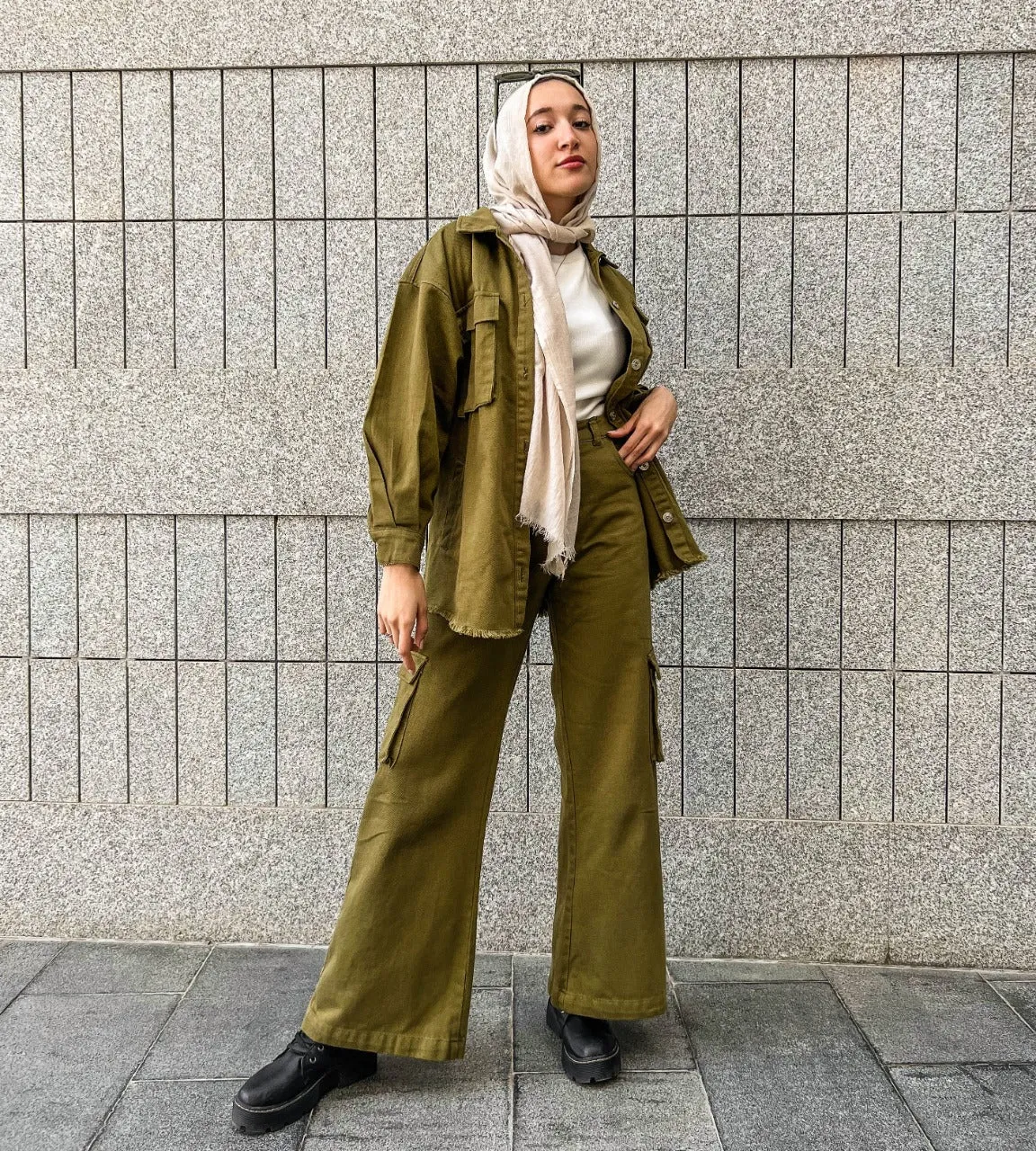 Everyday Shacket Olive
