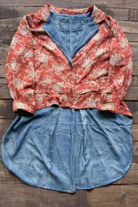 Floral Delight Reversible Tunic One Size
