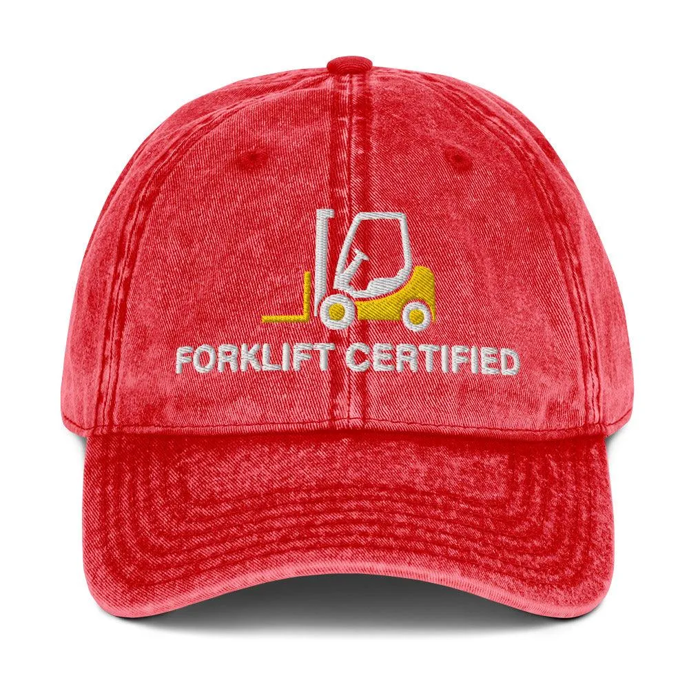 Forklift Certified Vintage Cotton Twill Cap