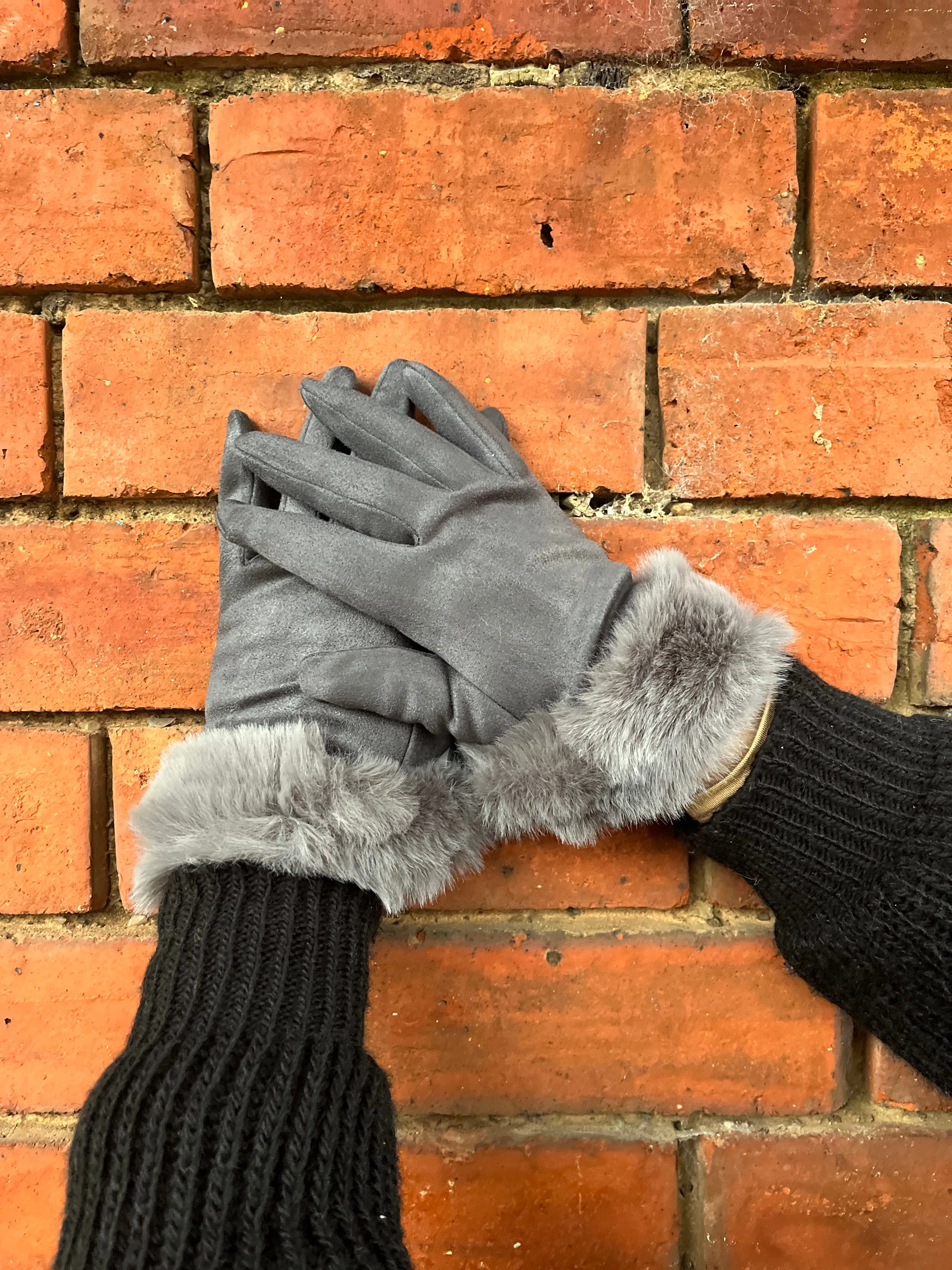 Fur Trim Gloves